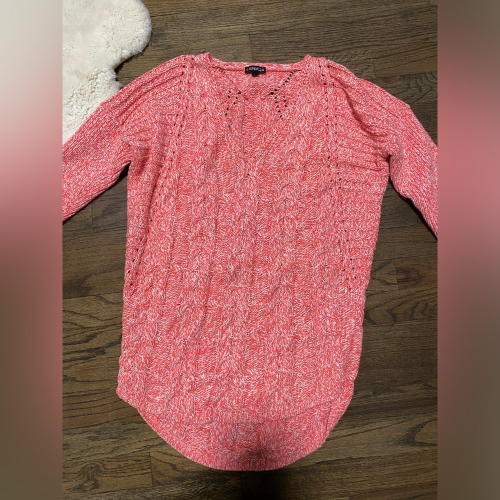Express Women's Pink Sweater Top
